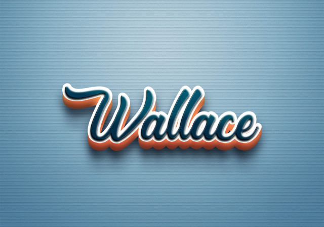 Free photo of Cursive Name DP: Wallace