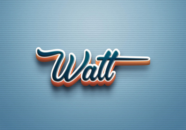 Free photo of Cursive Name DP: Walt