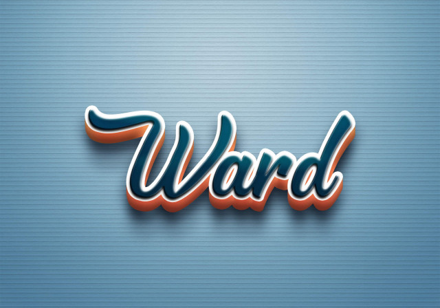 Free photo of Cursive Name DP: Ward