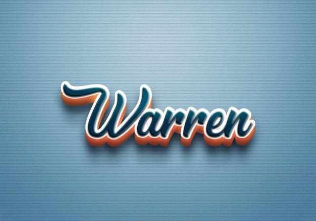 Free photo of Cursive Name DP: Warren