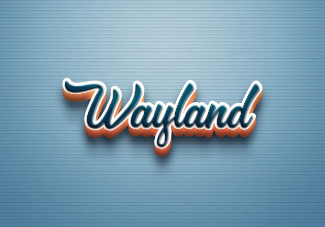 Free photo of Cursive Name DP: Wayland