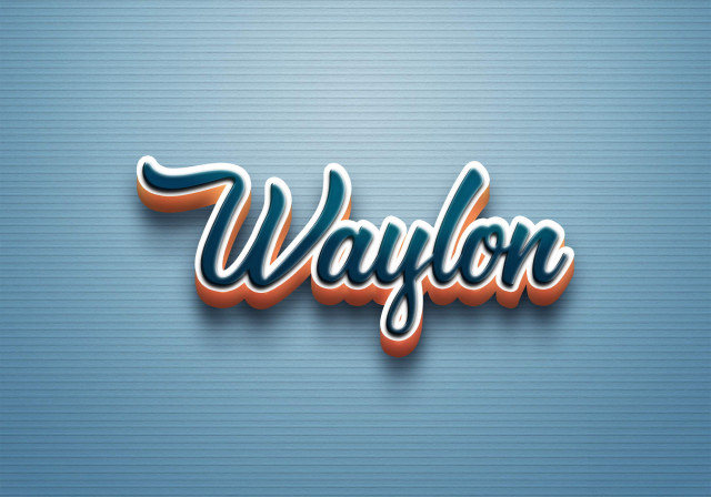 Free photo of Cursive Name DP: Waylon