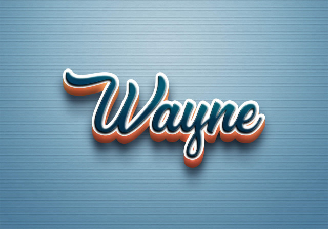 Free photo of Cursive Name DP: Wayne