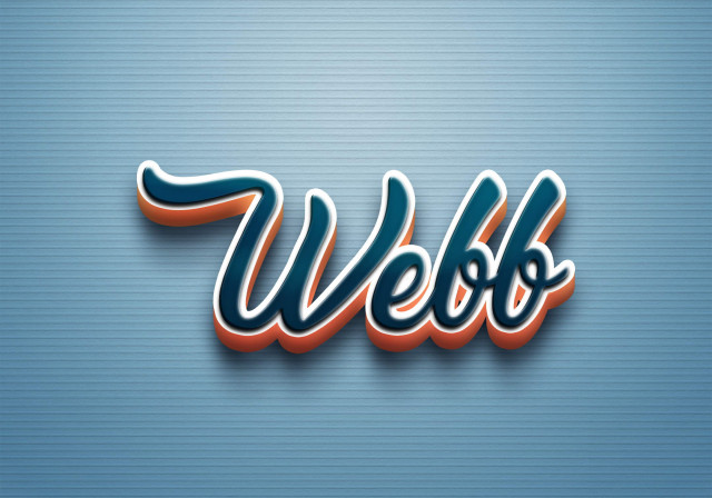 Free photo of Cursive Name DP: Webb