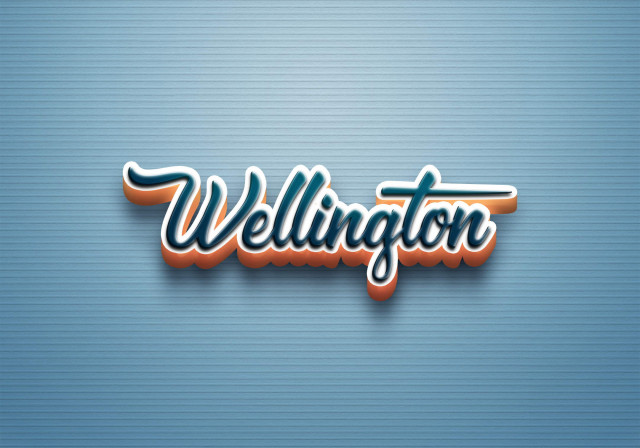 Free photo of Cursive Name DP: Wellington