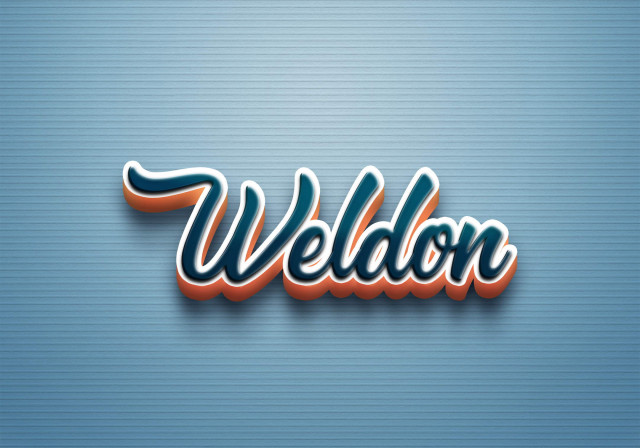 Free photo of Cursive Name DP: Weldon