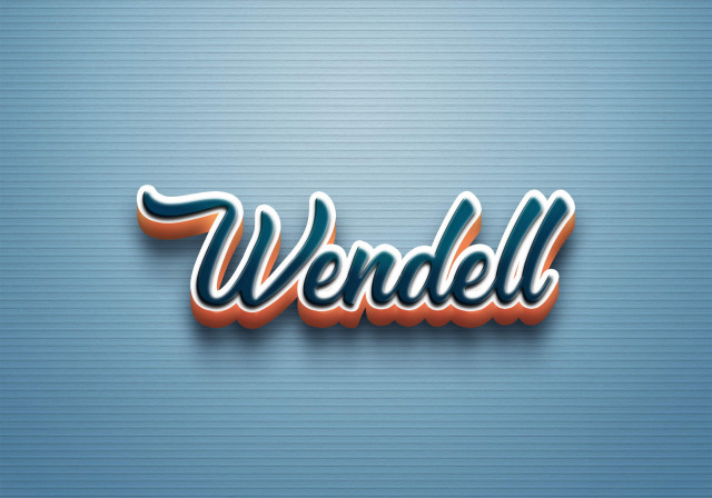 Free photo of Cursive Name DP: Wendell