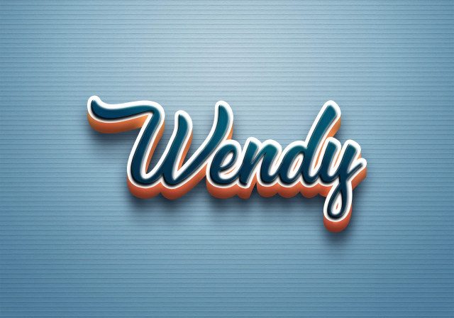 Free photo of Cursive Name DP: Wendy