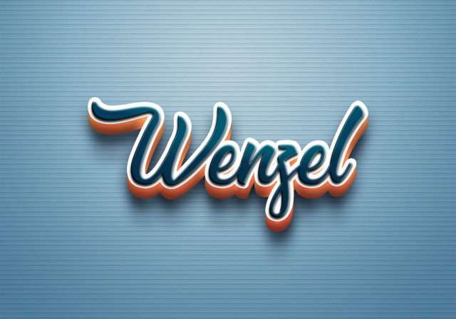 Free photo of Cursive Name DP: Wenzel
