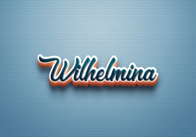 Free photo of Cursive Name DP: Wilhelmina