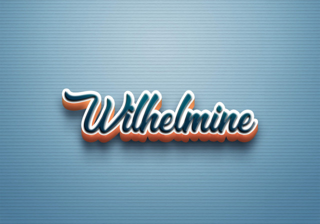 Free photo of Cursive Name DP: Wilhelmine