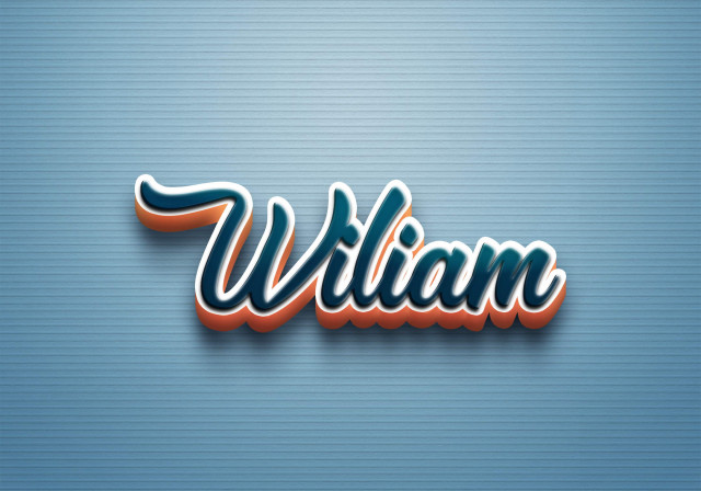 Free photo of Cursive Name DP: Wiliam