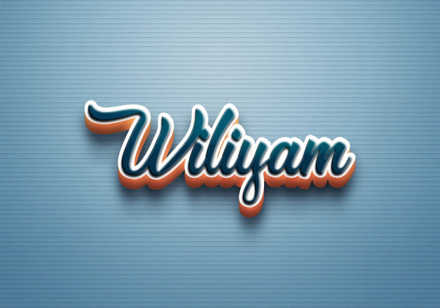 Free photo of Cursive Name DP: Wiliyam