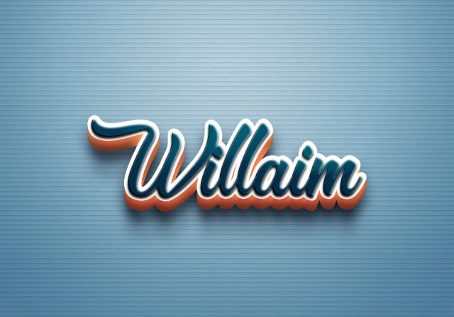 Free photo of Cursive Name DP: Willaim