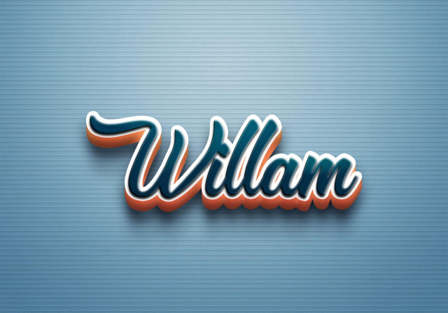 Free photo of Cursive Name DP: Willam