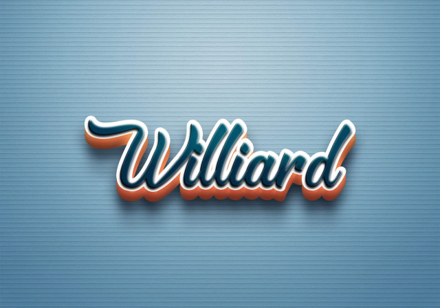 Free photo of Cursive Name DP: Williard