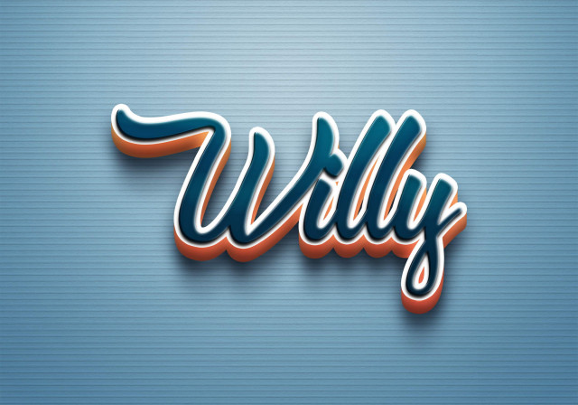 Free photo of Cursive Name DP: Willy