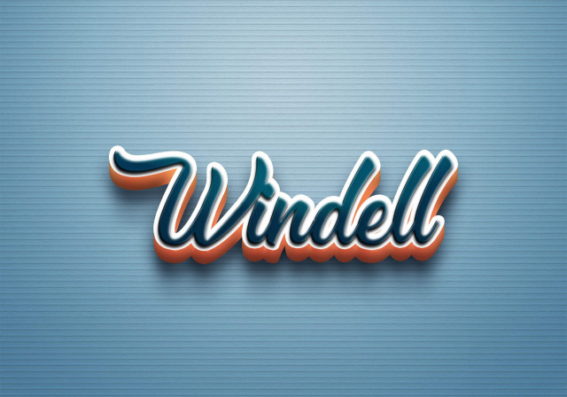 Free photo of Cursive Name DP: Windell