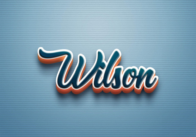 Free photo of Cursive Name DP: Wilson