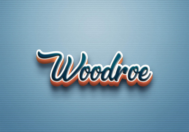 Free photo of Cursive Name DP: Woodroe