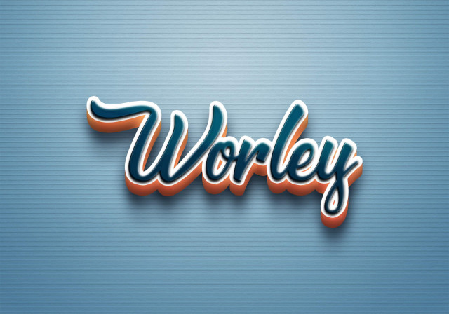 Free photo of Cursive Name DP: Worley
