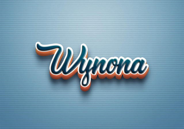 Free photo of Cursive Name DP: Wynona