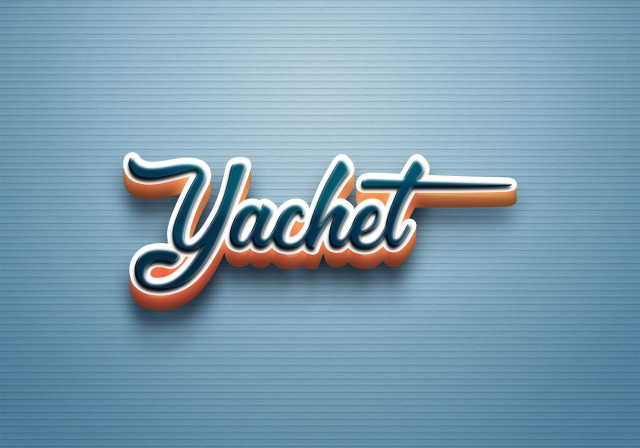 Free photo of Cursive Name DP: Yachet