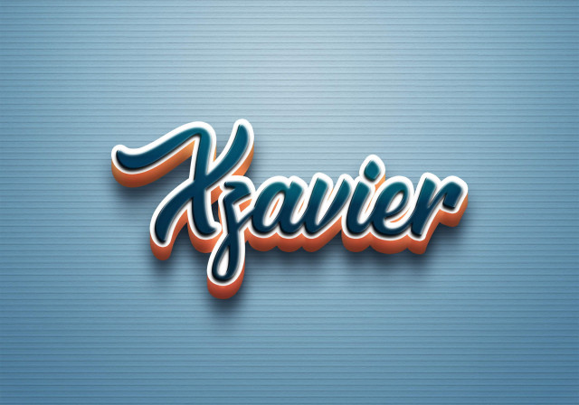 Free photo of Cursive Name DP: Xzavier