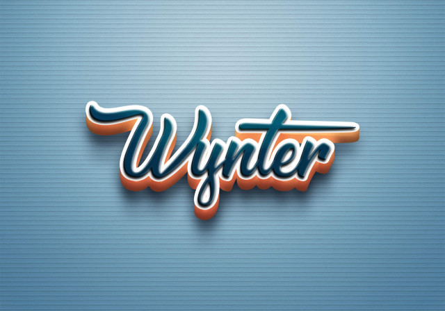 Free photo of Cursive Name DP: Wynter