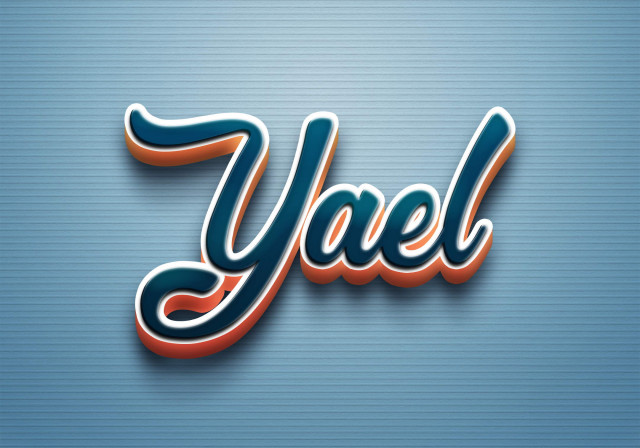 Free photo of Cursive Name DP: Yael