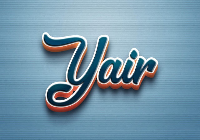 Free photo of Cursive Name DP: Yair