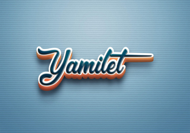 Free photo of Cursive Name DP: Yamilet