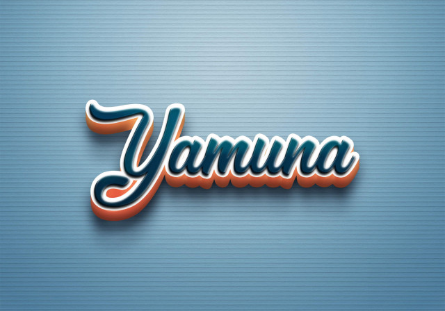 Free photo of Cursive Name DP: Yamuna