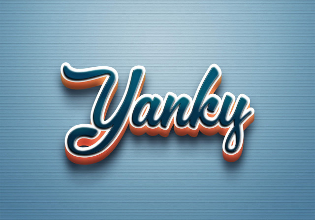 Free photo of Cursive Name DP: Yanky