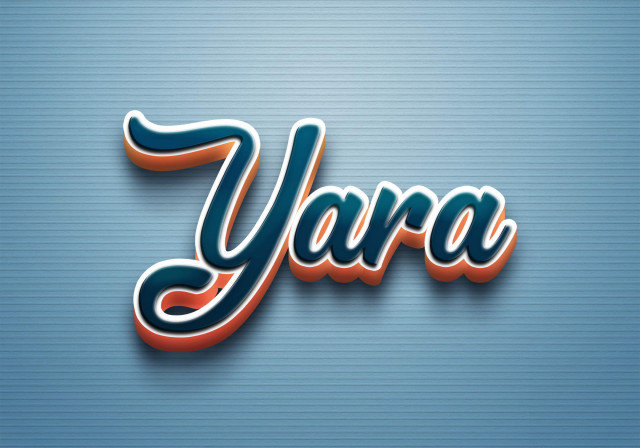 Free photo of Cursive Name DP: Yara