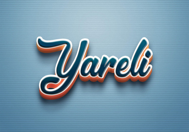 Free photo of Cursive Name DP: Yareli