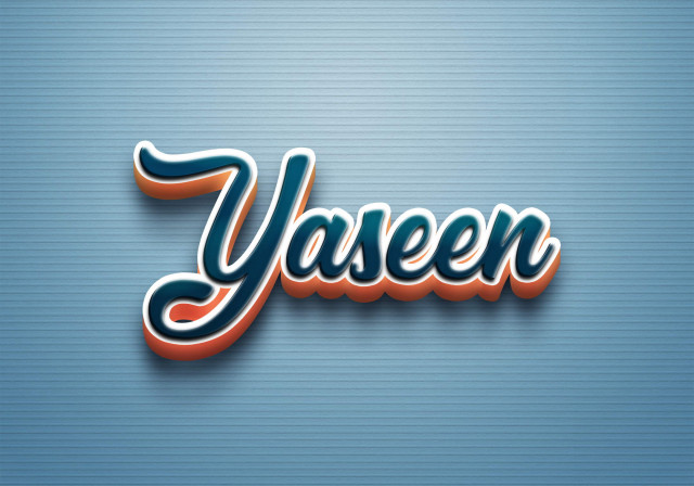 Free photo of Cursive Name DP: Yaseen