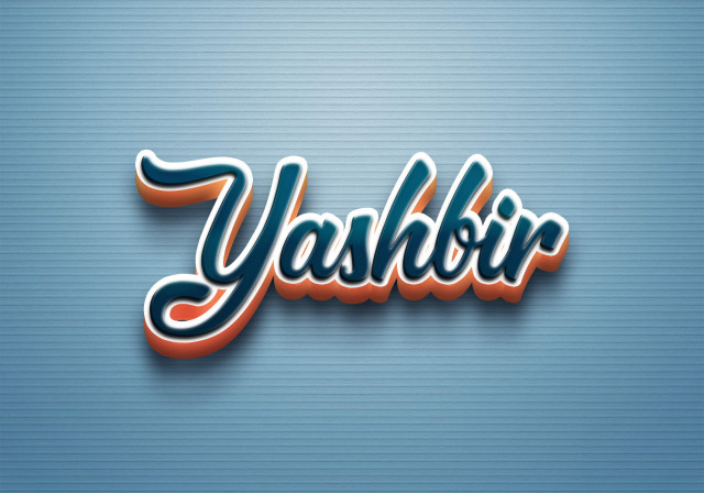 Free photo of Cursive Name DP: Yashbir