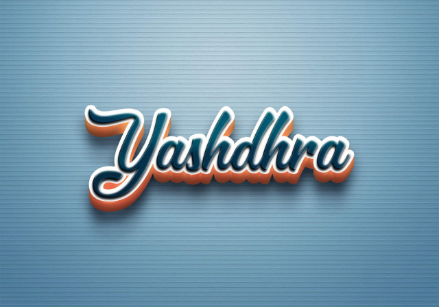 Free photo of Cursive Name DP: Yashdhra