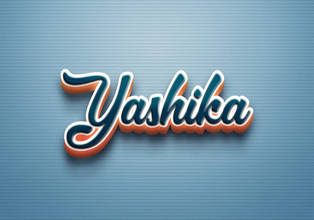 Free photo of Cursive Name DP: Yashika