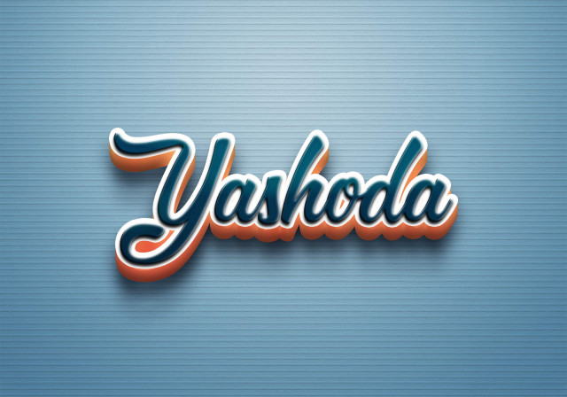 Free photo of Cursive Name DP: Yashoda