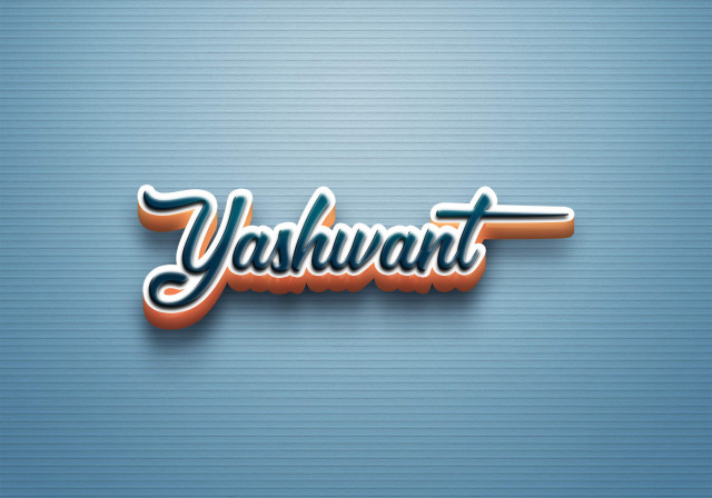 Free photo of Cursive Name DP: Yashwant