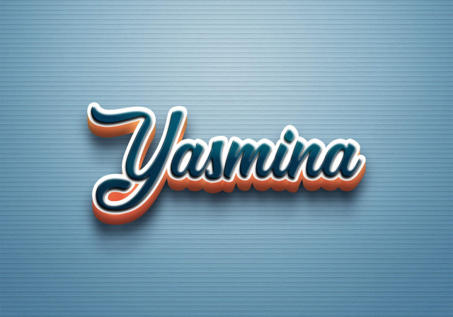 Free photo of Cursive Name DP: Yasmina