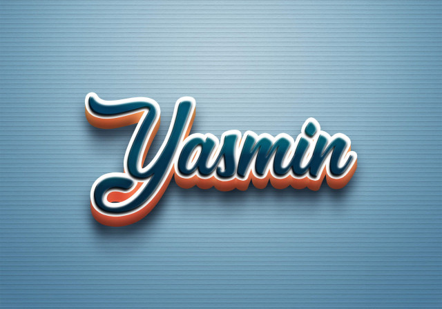 Free photo of Cursive Name DP: Yasmin