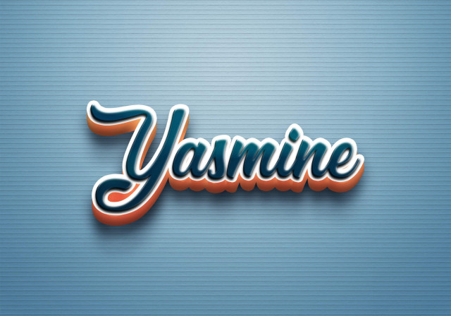 Free photo of Cursive Name DP: Yasmine