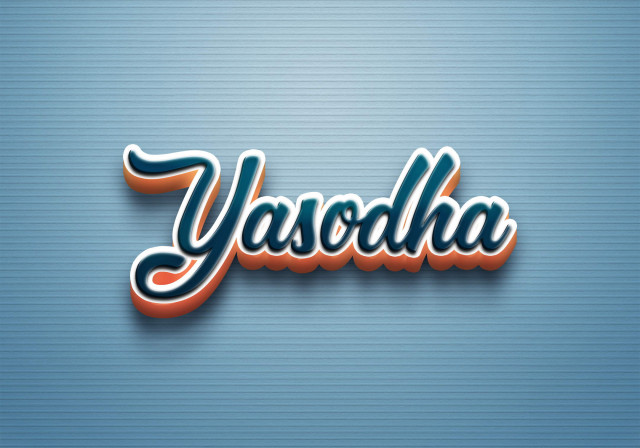 Free photo of Cursive Name DP: Yasodha