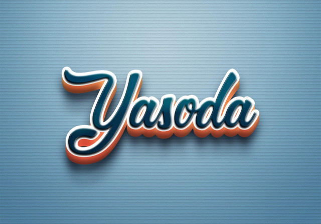 Free photo of Cursive Name DP: Yasoda