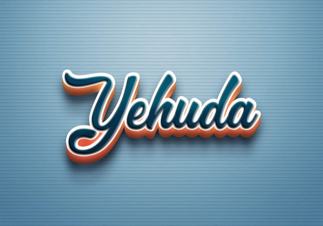 Free photo of Cursive Name DP: Yehuda