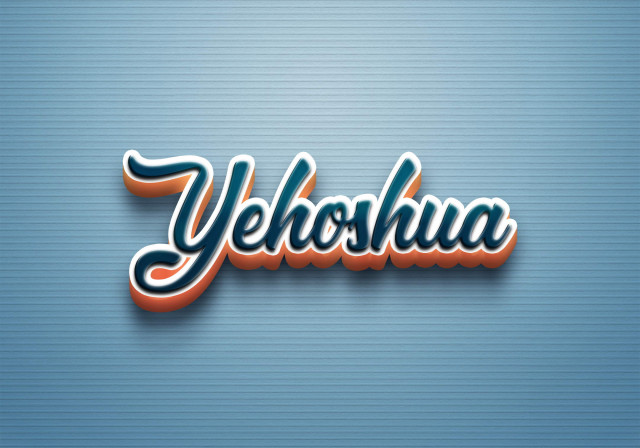 Free photo of Cursive Name DP: Yehoshua