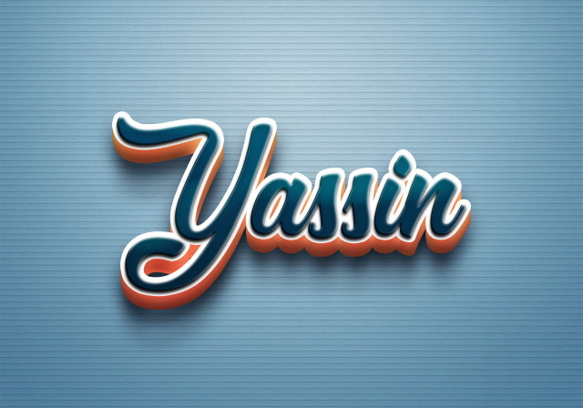 Free photo of Cursive Name DP: Yassin